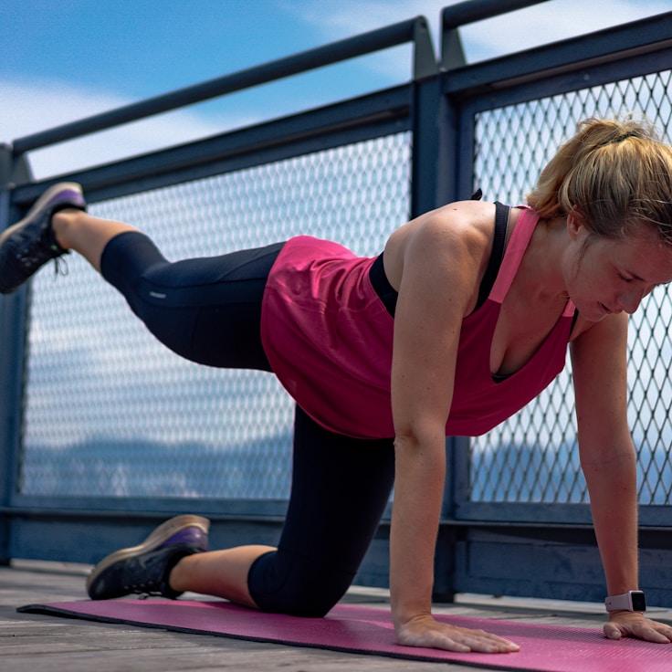 Group fitness class in a modern studio environment
